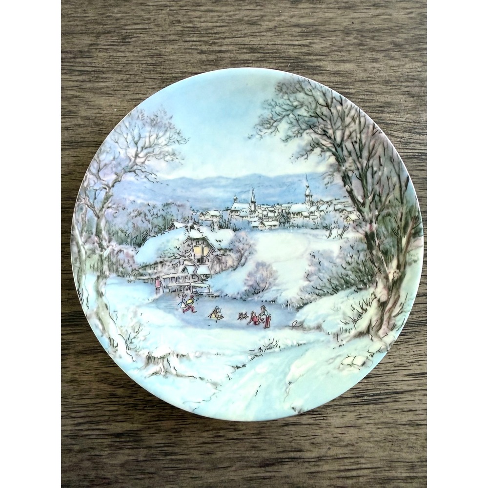 Vintage German Johann Seltmann Winter Plate Himmel